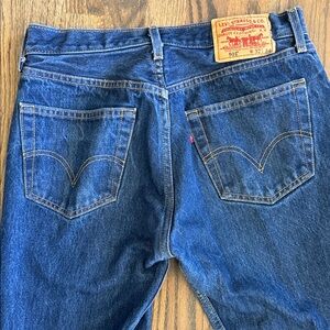 501 Levi's Men's Straight XX R Tag Denim Jeans with Patch W32 L34 (measures L30)